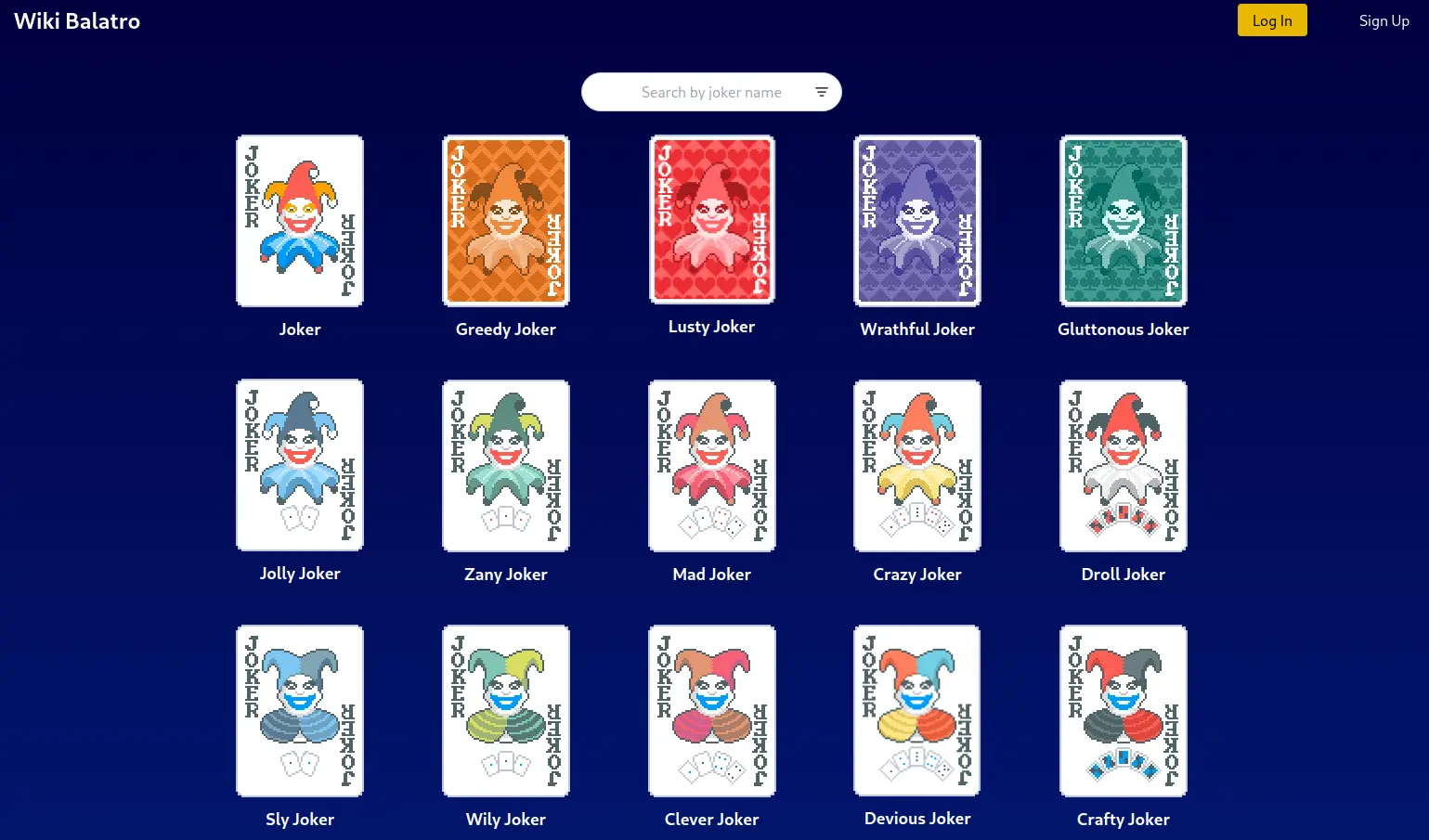 Preview of Wiki Balatro